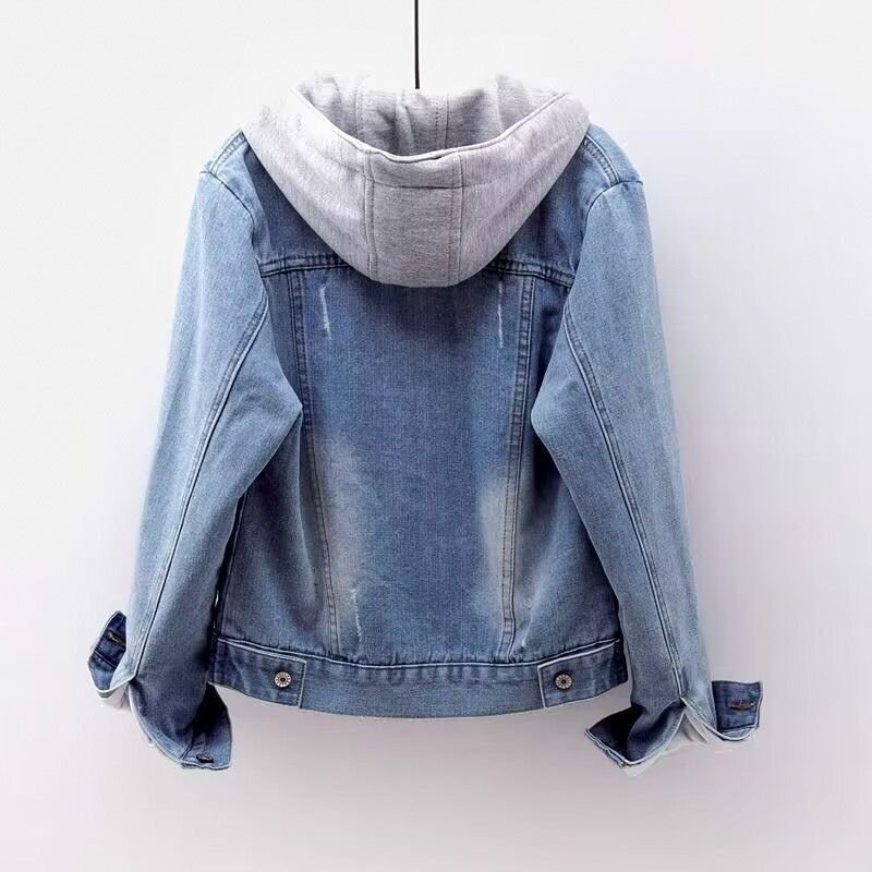 Ariah | Comfortable Relaxed Denim Hooded Jacket