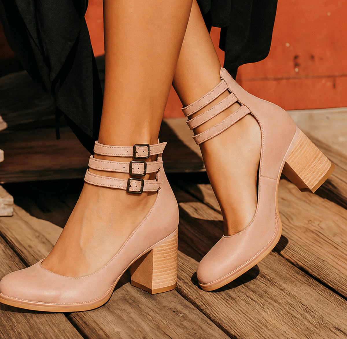Isabella | Elegant Wedge Sandals with Straps and Cushioned All-Day Support