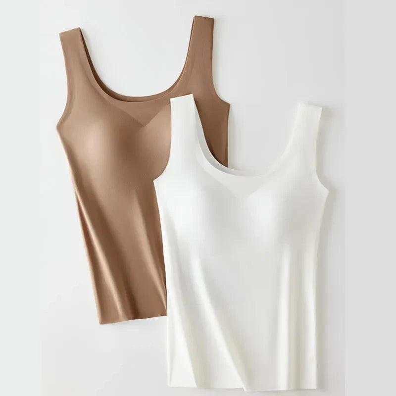 Jay | Elegant Seamless Built-In Bralette Tank Top