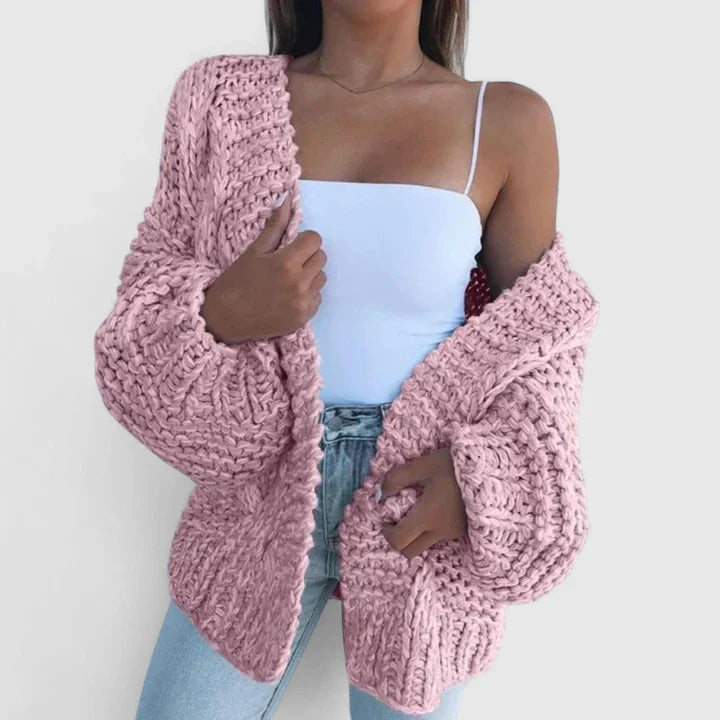 Tokyo | Cozy Breathable Chunky Knit Oversized Cardigan with Relaxed Fit