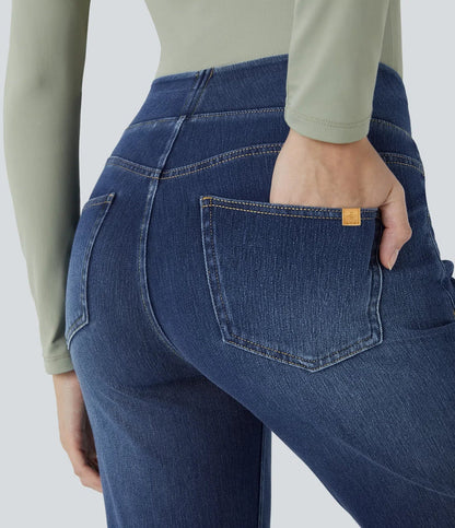 Judi | Comfortable High Waisted Bootcut Jeans with Four-Way Stretch