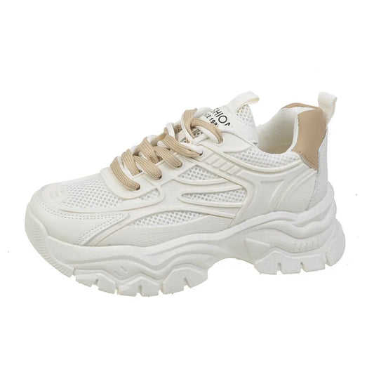 Wren | Bold Chunky Platform Sneakers with Mesh Panels