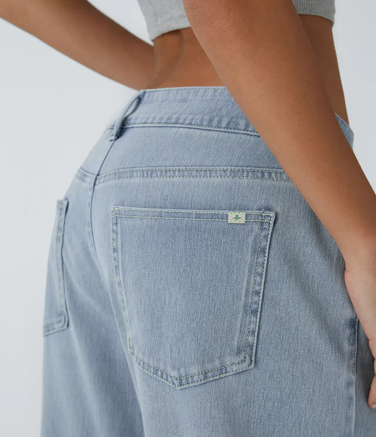 Sammy | Comfortable Baggy Washed Cargo Jeans with Four-Way Stretch and Zipper