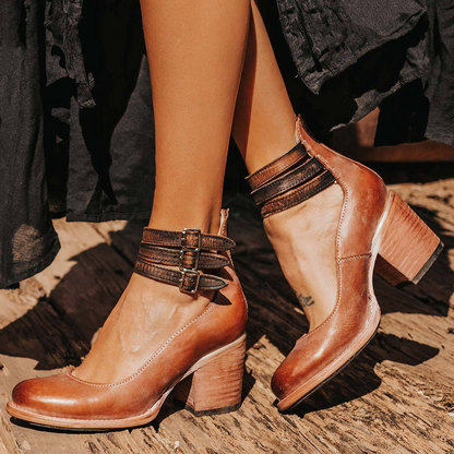 Isabella | Elegant Wedge Sandals with Straps and Cushioned All-Day Support