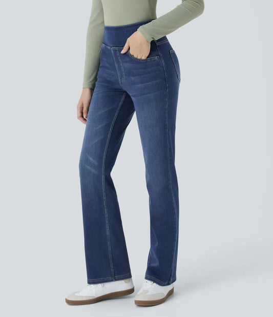 Judi | Comfortable High Waisted Bootcut Jeans with Four-Way Stretch