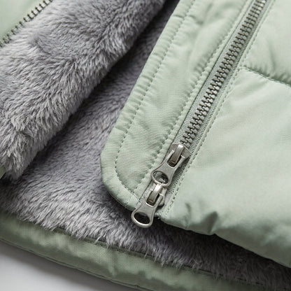 Aviora | Elegant Hooded Puffer Coat with Zipper Closure and Tailored Fit