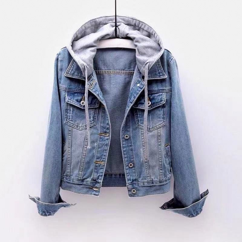 Ariah | Comfortable Relaxed Denim Hooded Jacket