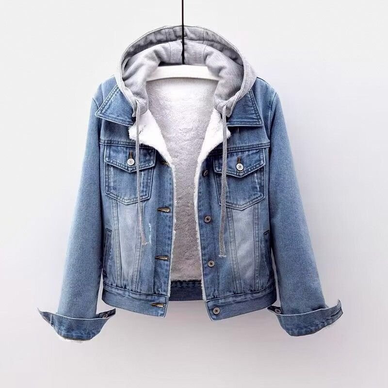 Ariah | Comfortable Relaxed Denim Hooded Jacket