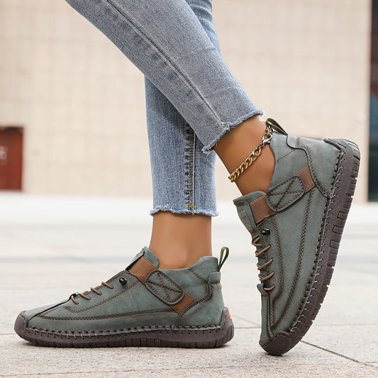 Amara | Comfortable Slip-On Sneakers with Velcro Strap and Cushioned Sole