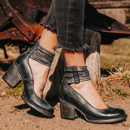 Isabella | Elegant Wedge Sandals with Straps and Cushioned All-Day Support