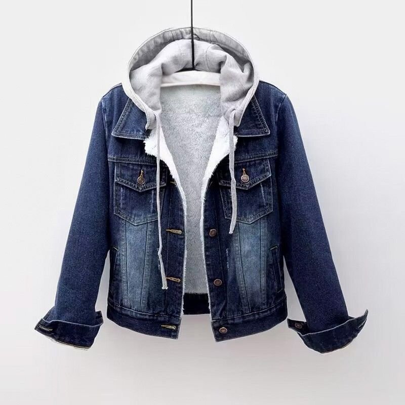 Ariah | Comfortable Relaxed Denim Hooded Jacket