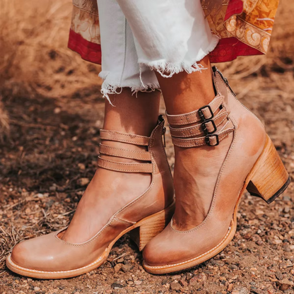 Isabella | Elegant Wedge Sandals with Straps and Cushioned All-Day Support