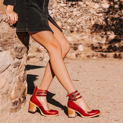 Isabella | Elegant Wedge Sandals with Straps and Cushioned All-Day Support