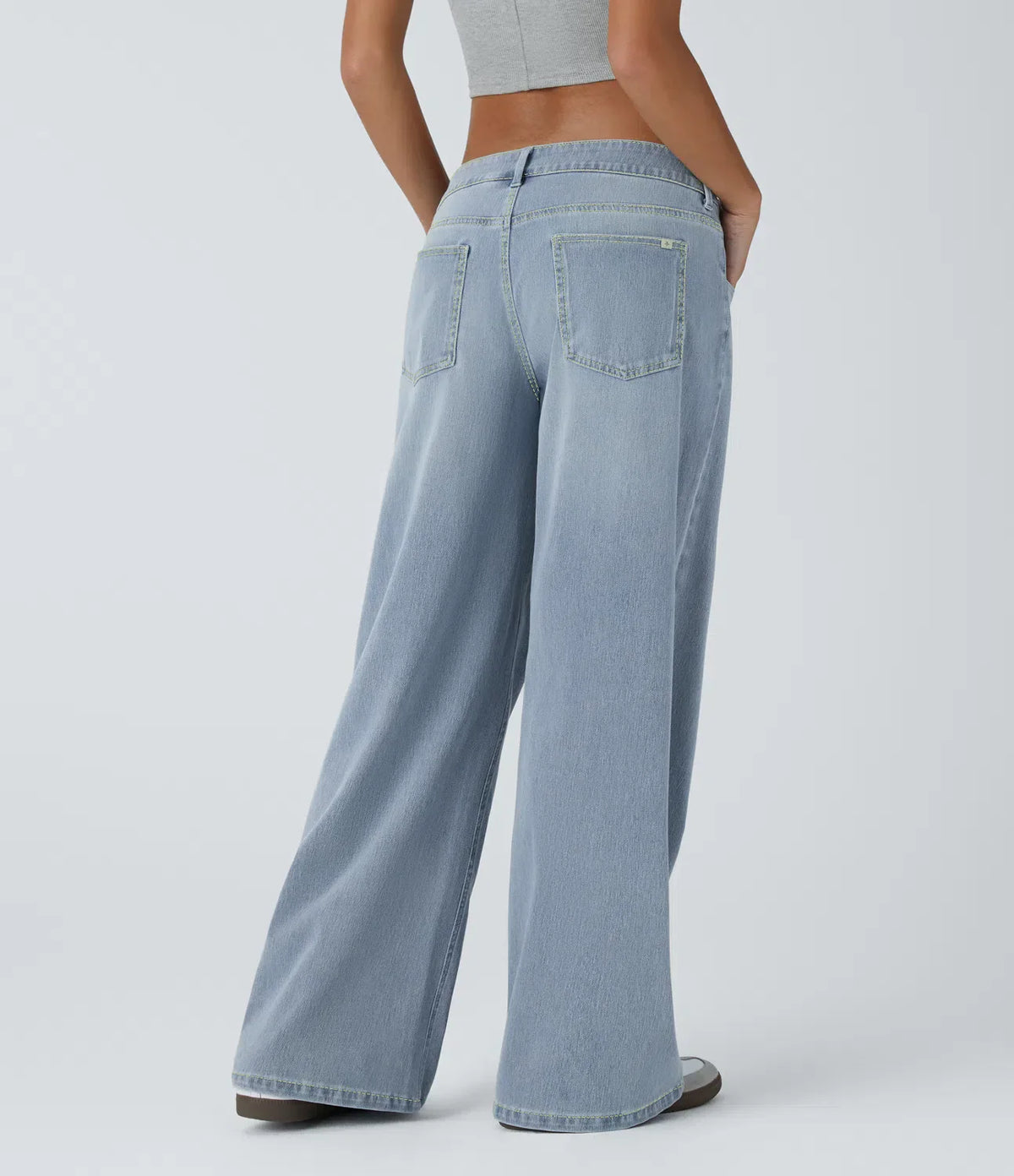 Sammy | Comfortable Baggy Washed Cargo Jeans with Four-Way Stretch and Zipper