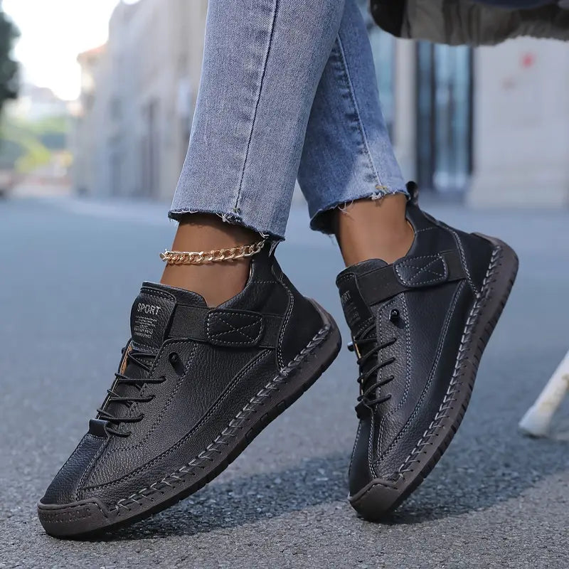 Evelyn | Comfortable Stylish Slip-On Leather Sneakers with Support