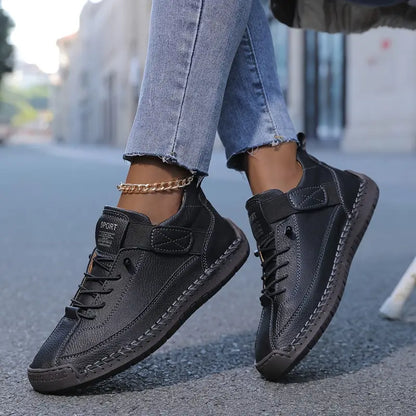 Evelyn | Comfortable Stylish Slip-On Leather Sneakers with Support