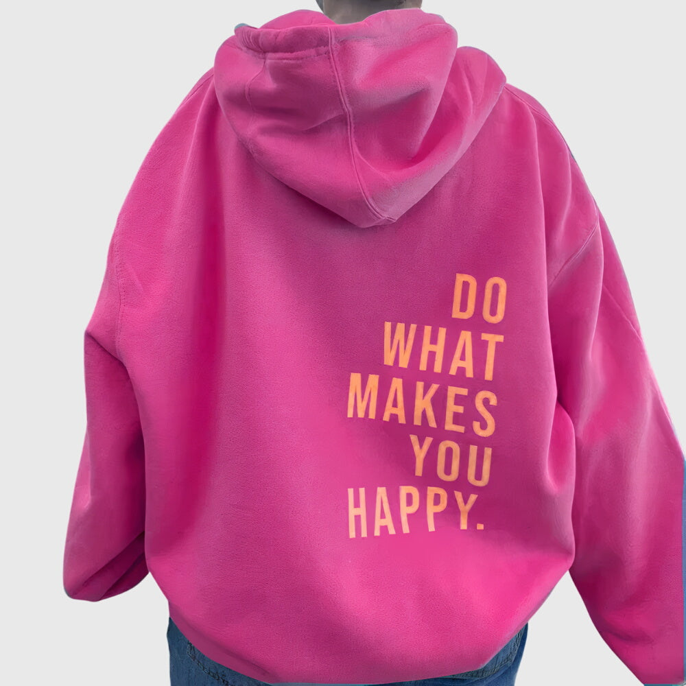 Lucy | Breathable Cozy Oversized Graphic Hoodie For Fall