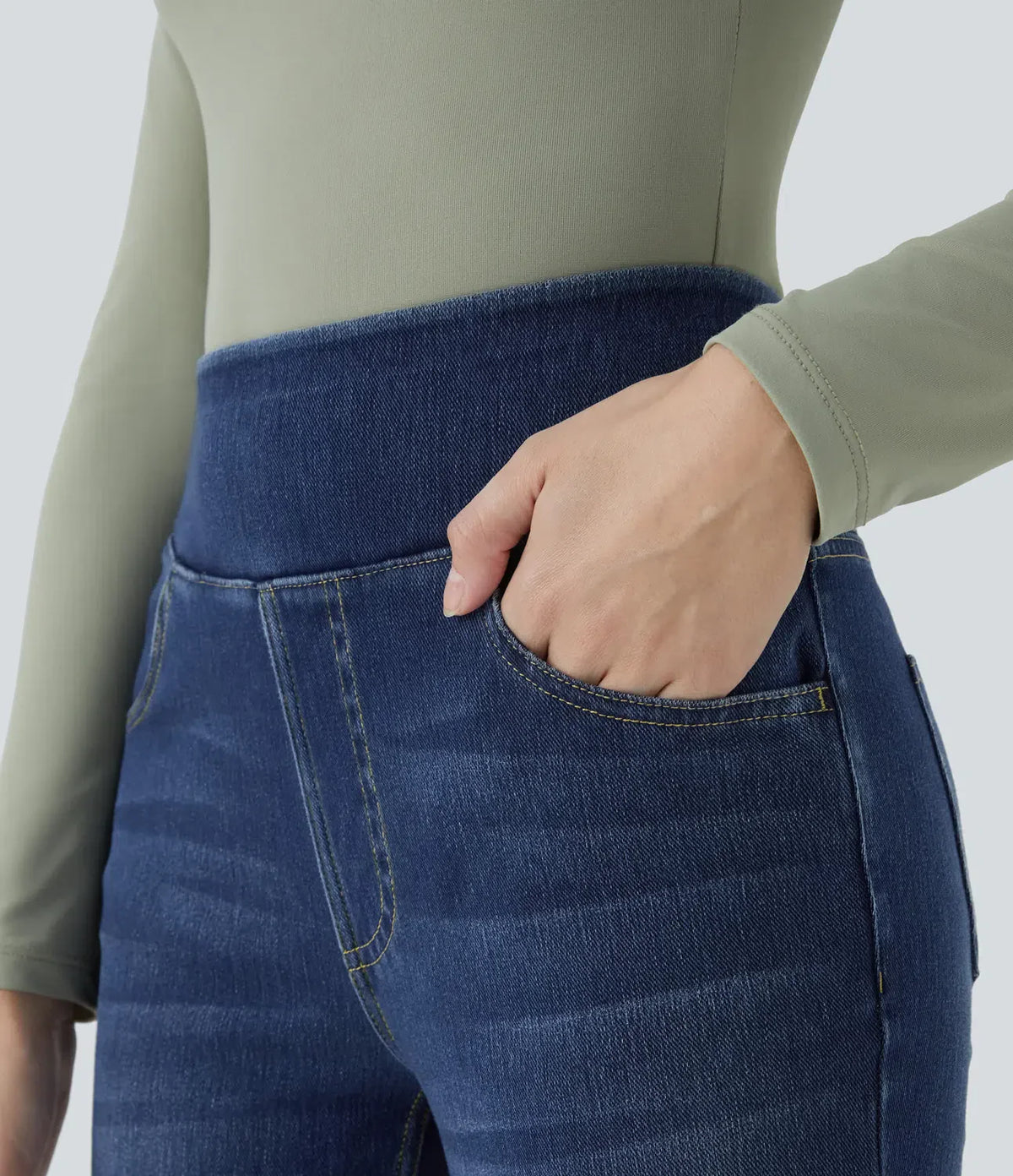 Judi | Comfortable High Waisted Bootcut Jeans with Four-Way Stretch