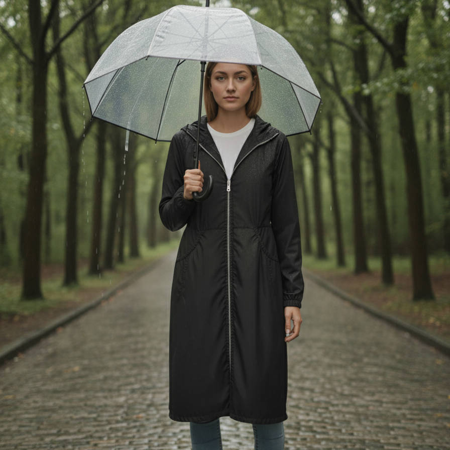 Bexley | Minimal Insulated Waterproof Rain Coat with Pockets