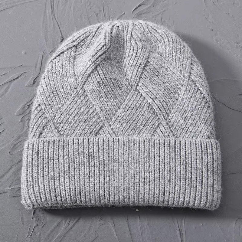 Odessa | Cute Knit Beanie with Pom Pom and Ribbed Cuff