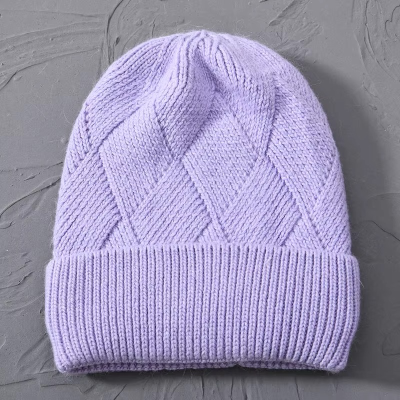 Odessa | Cute Knit Beanie with Pom Pom and Ribbed Cuff