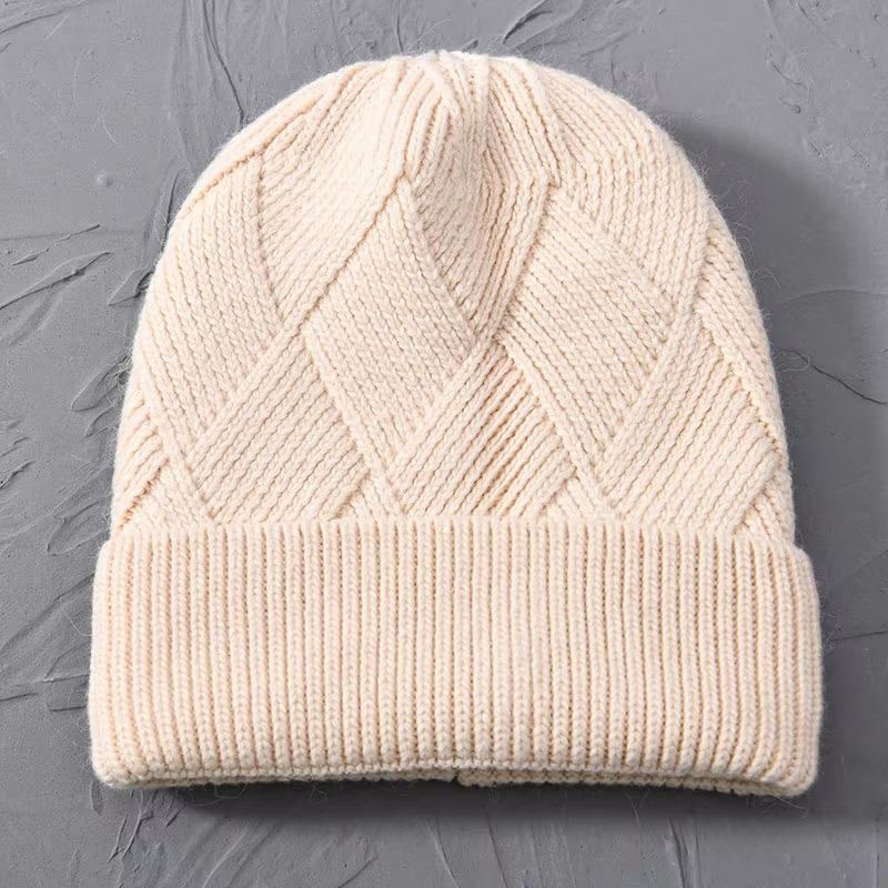 Odessa | Cute Knit Beanie with Pom Pom and Ribbed Cuff