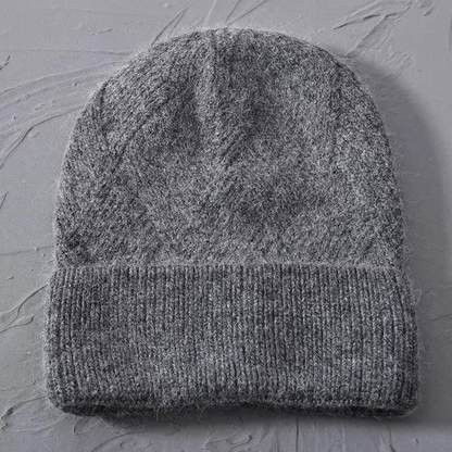 Odessa | Cute Knit Beanie with Pom Pom and Ribbed Cuff