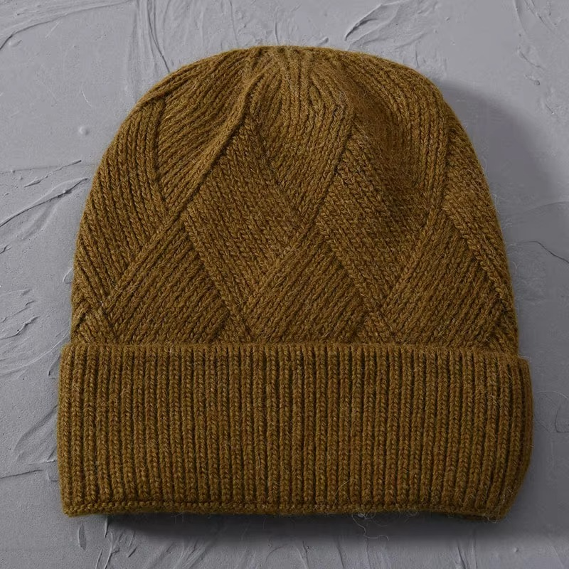 Odessa | Cute Knit Beanie with Pom Pom and Ribbed Cuff