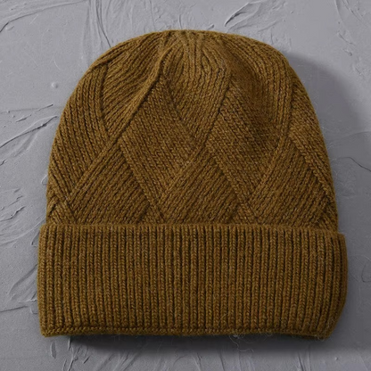 Odessa | Cute Knit Beanie with Pom Pom and Ribbed Cuff