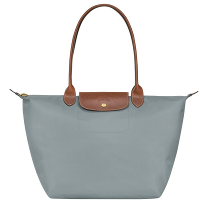 PENELOPE | STEEL FOLDABLE LEATHER-TRIMMED TOTE