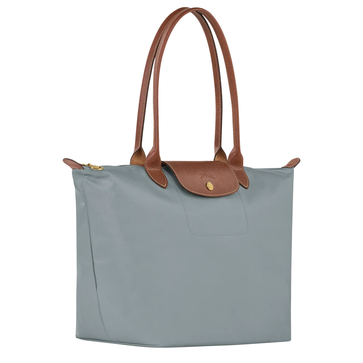 PENELOPE | STEEL FOLDABLE LEATHER-TRIMMED TOTE