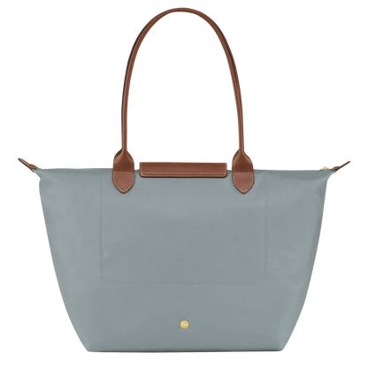 PENELOPE | STEEL FOLDABLE LEATHER-TRIMMED TOTE