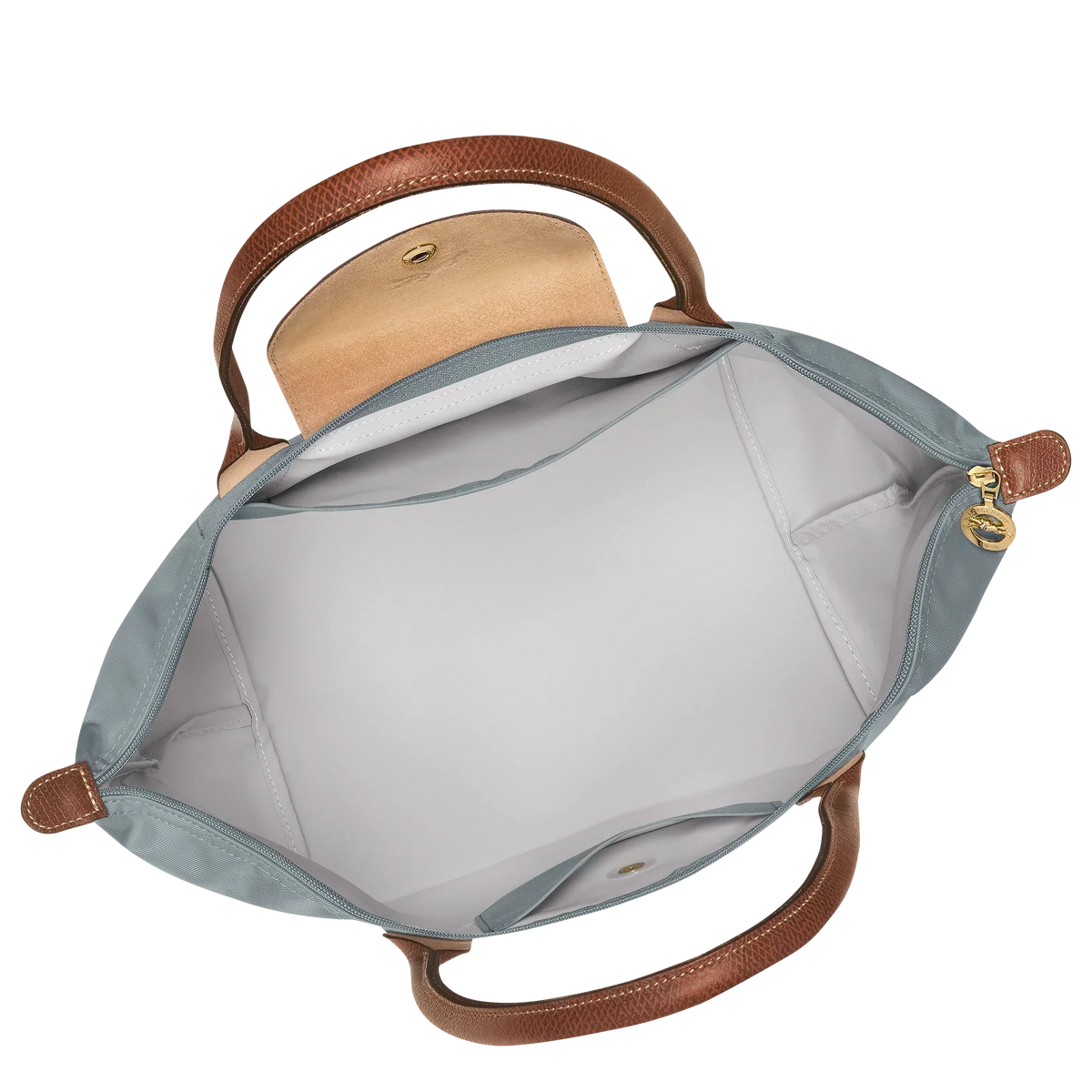 PENELOPE | STEEL FOLDABLE LEATHER-TRIMMED TOTE