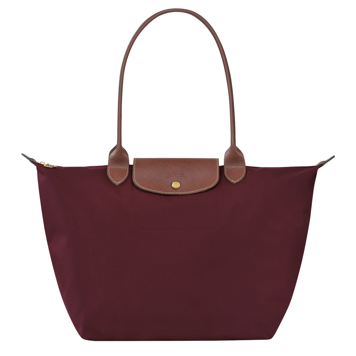 PENELOPE | LARGE LE PLIAGE TOTE IN RICH BURGUNDY