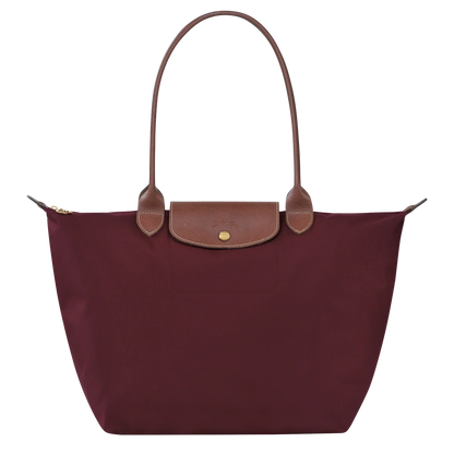 PENELOPE | LARGE LE PLIAGE TOTE IN RICH BURGUNDY