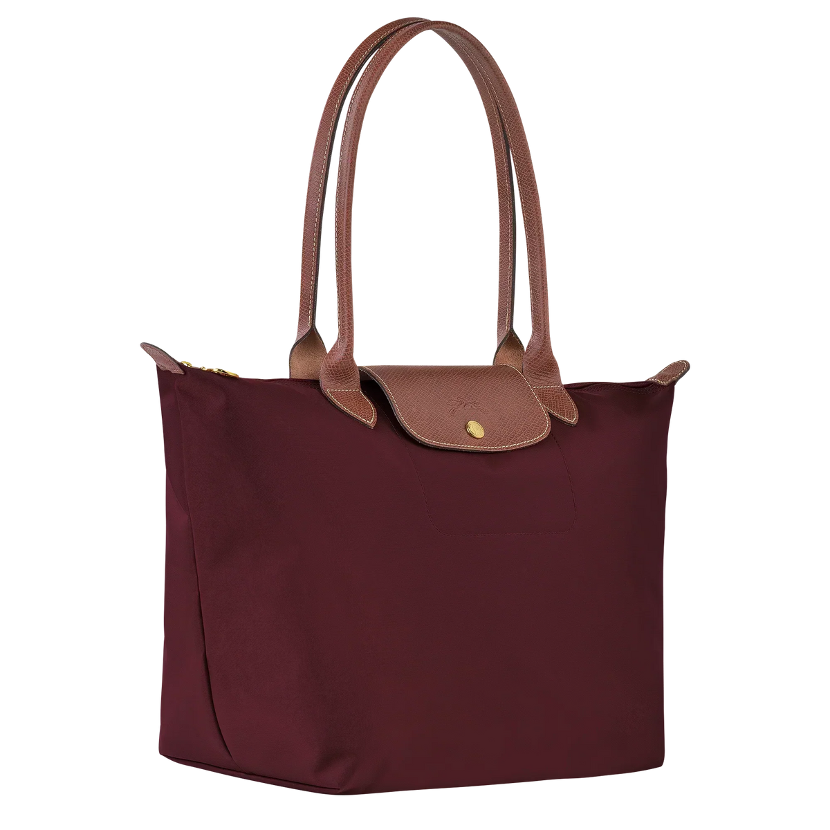 PENELOPE | LARGE LE PLIAGE TOTE IN RICH BURGUNDY