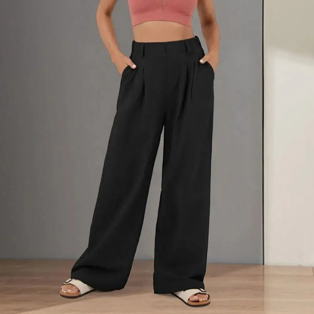 Tina | Comfortable Elegant Modern Wide Leg Pants for the Office Day to Night Wear
