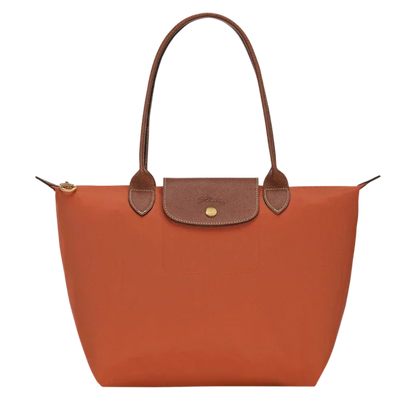 PENELOPE | SIGNATURE FOLDABLE LEATHER-TRIMMED TOTE