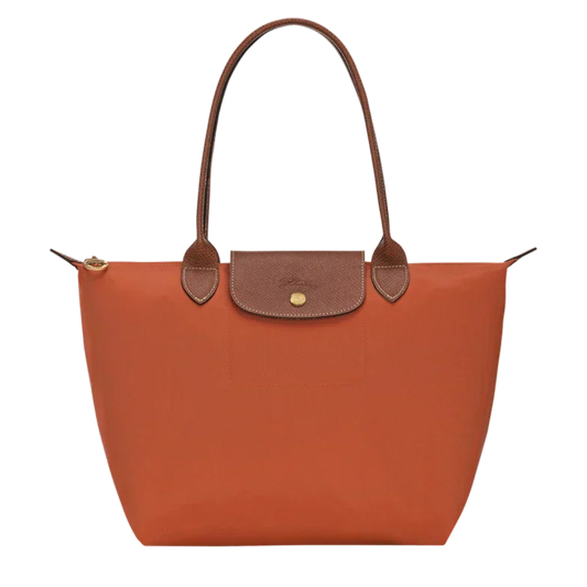 PENELOPE | SIGNATURE FOLDABLE LEATHER-TRIMMED TOTE