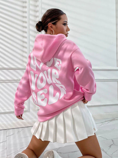 Eleanor | Cozy Relaxed Hoodie with Drawstring Hood and Kangaroo Pocket