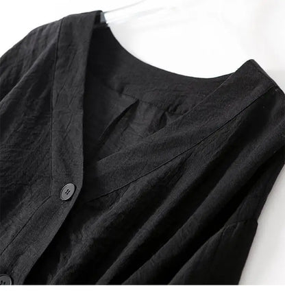 Eliana | Airy Flowing Cotton-Linen Shirt Thin Sleeved Blouse with Buttons