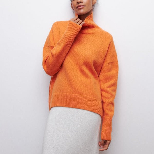 Adrianelys | Effortless Cozy Turtle Neck Sweater for Fall
