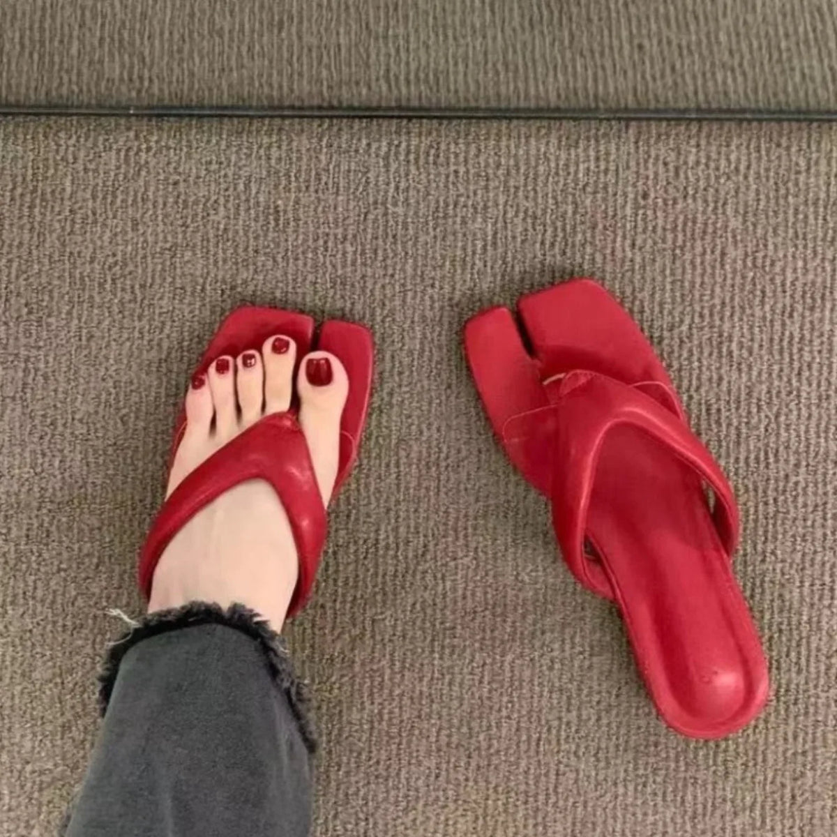 Megan | Soft Cushioned Flip Flops with Wide Crossover Straps