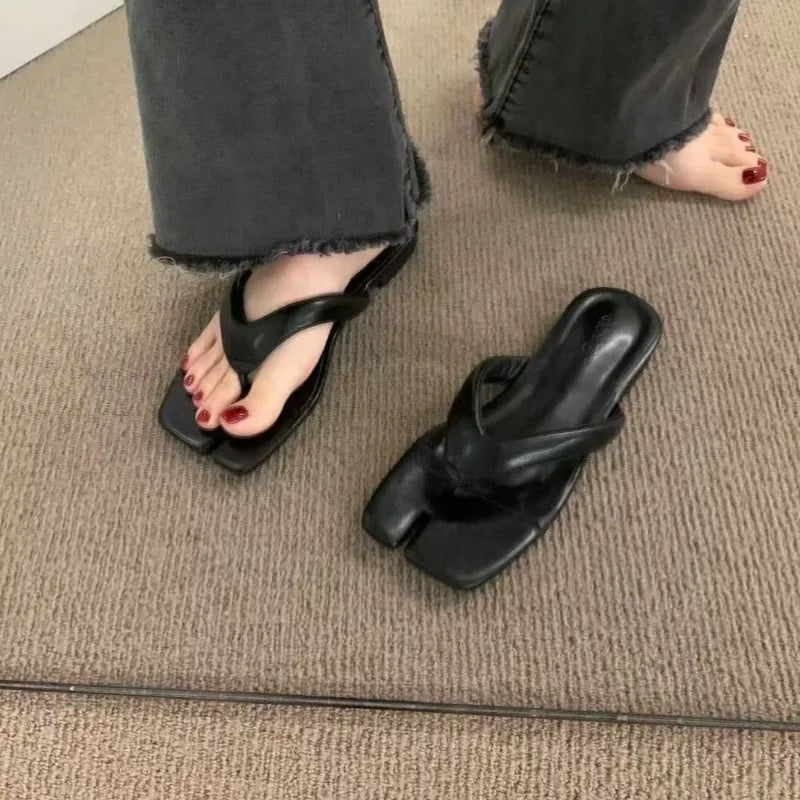 Megan | Soft Cushioned Flip Flops with Wide Crossover Straps