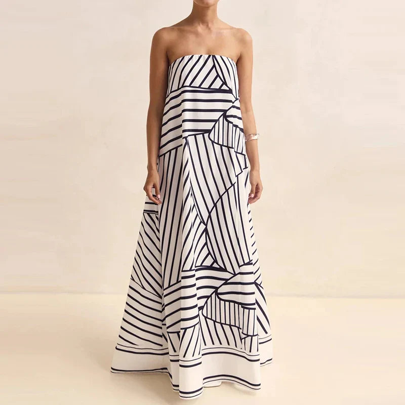 Zarina | Sleeveless Elegant Evening Party Maxi Dress for Women
