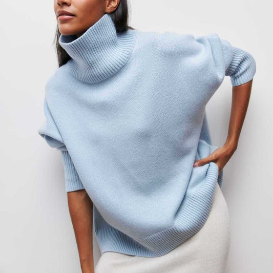 Adrianelys | Effortless Cozy Turtle Neck Sweater for Fall