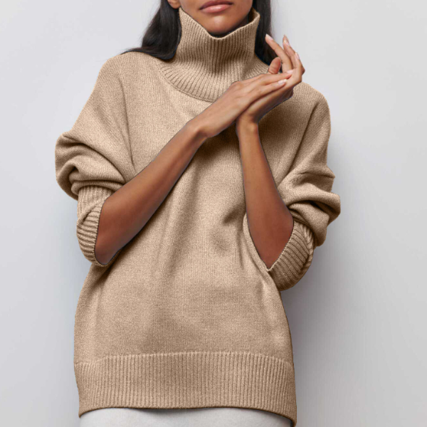 Adrianelys | Effortless Cozy Turtle Neck Sweater for Fall