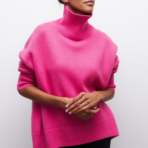 Adrianelys | Effortless Cozy Turtle Neck Sweater for Fall