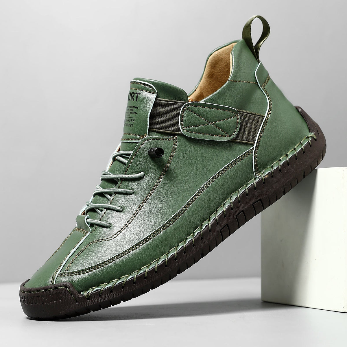 Evelyn | Comfortable Stylish Slip-On Leather Sneakers with Support