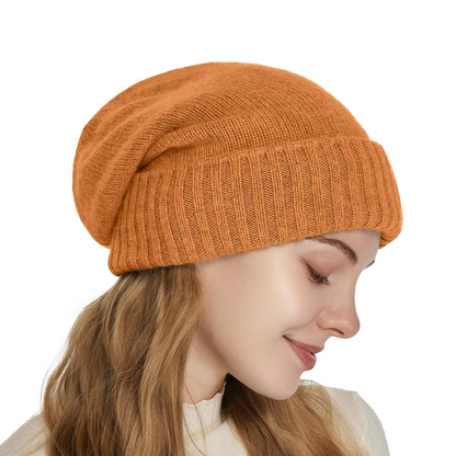 Delphine | Cozy Knit Beanie with Satin Lining and Stretch Fit